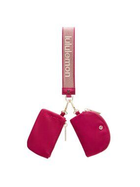 Lululemon Dual Pouch Wristlet Metallic Wordmark